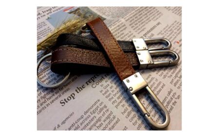 جاکلیدی تبلیغاتی چرم طبیعی K-7370