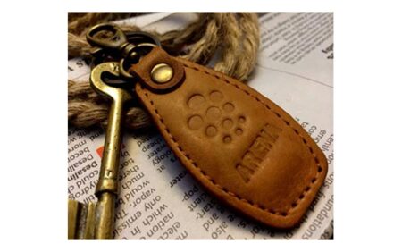 جاکلیدی تبلیغاتی چرم طبیعی K-2200