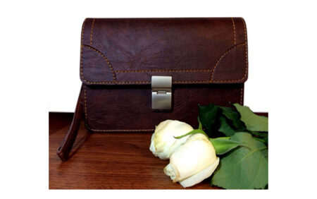 کیف پاسپورتی طرح چرم B-366