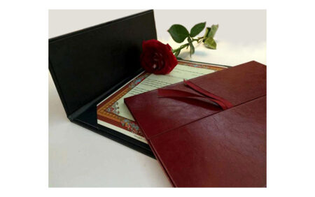 لوح تقدیر دودرب طرح چرم L-619