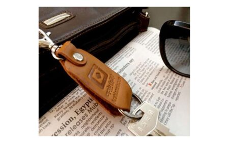 جاکلیدی تبلیغاتی چرم طبیعی K-2203