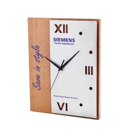 ساعت دیواری MDF و استیل D1573