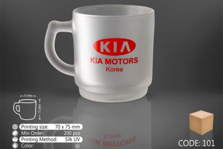 لیوان شیشه ای یخی کد ۱۰۱