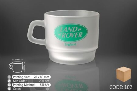 لیوان شیشه ای یخی کد ۱۰۲