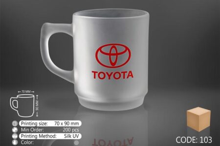 لیوان شیشه ای یخی کد ۱۰۳