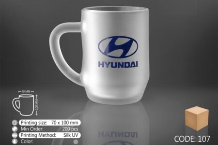 لیوان شیشه ای یخی کد ۱۰۷M